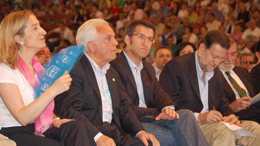 Baltar, en un mitin con Pastor, Feijóo, Rajoy y Mayor Oreja / PPdeG