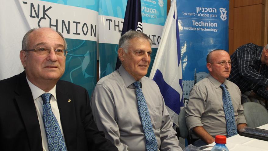 Dan Shechtman en una conferencia en Technion