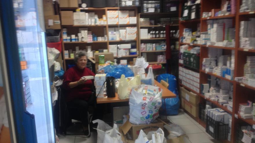 La farmacia de la clínica social Metropolitan Community Clinic de Helliniko (Atenas), el 22 de enero de 2015. / A.G.
