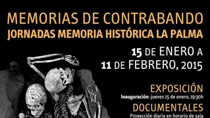 Cartel de las jornadas 'Memoria histórica de La Palma'.