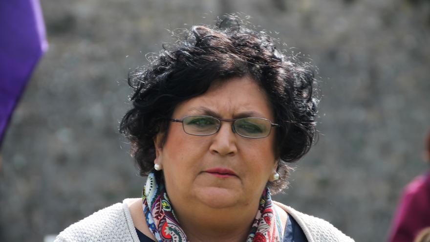 La presidenta de la Asociación de Familiares de Fusilados de Navarra, affna36, Olga Alcega. 