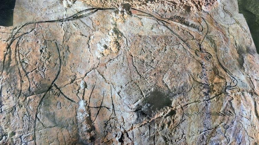 La investigación en Alkerdi descubre 14 nuevos elementos de arte parietal paleolítico y restos de silex