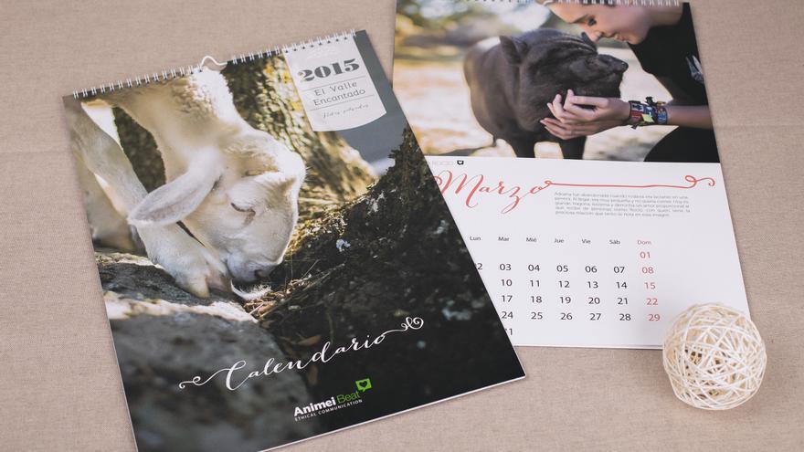 Calendario 2015 santuario El Valle Encantado. Diseñado por Animei Beat y en venta en Veggie Room