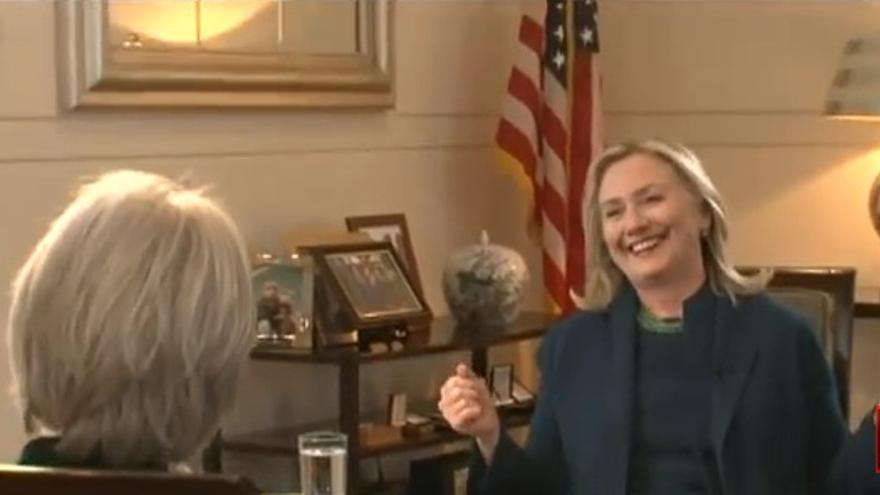 Hillary Clinton celebrando el asesinato de Gadafi: "Llegamos, vimos y murió" 