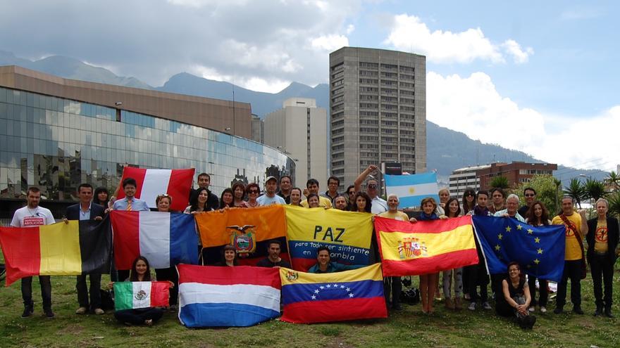 Miembros de la Red Internacional Antitauromaquia, presentada en Quito (Ecuador)