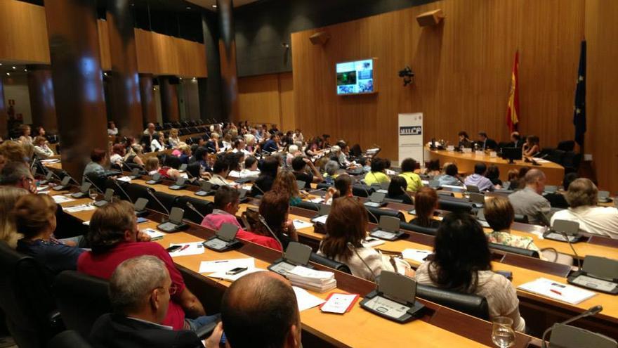Numerosa asistencia a la I Jornada Parlamentaria de Protección Animal de la APDDA, celebrada en 2013. 