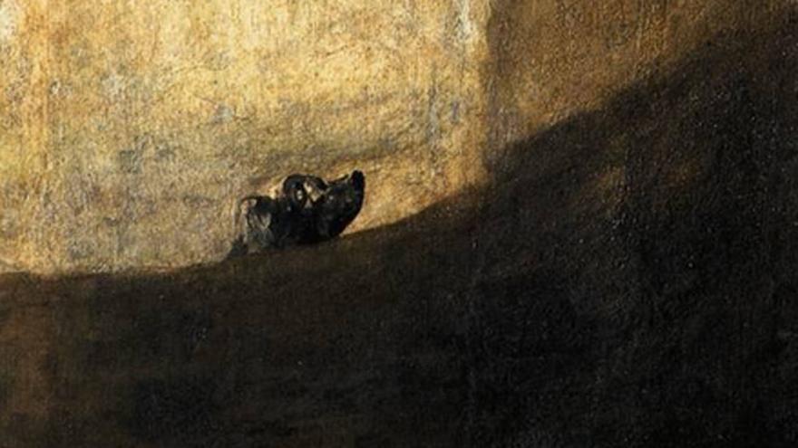 'Perro semihundido', una de las pinturas negras de Francisco de Goya