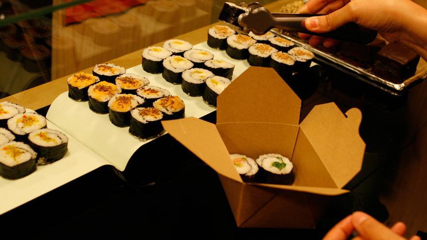 Sushi vegano. Foto: La Camelia