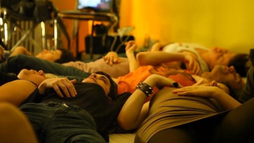 Una de las escenas de "Yes, we fuck!", un documental en preparación sobre sexualidad y discapacidad