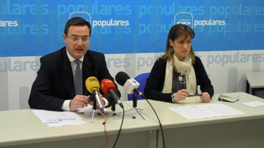 Carlos Muñoz, en una rueda de prensa / PP de Aragón