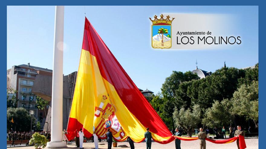 Cartel de convocatoria del acto "homenaje a los caídos" en Los Molinos. / www.ayuntamiento-losmolinos.es