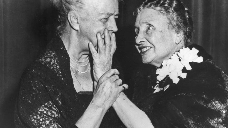 Hellen Keller y Eleanor Roosevelt 