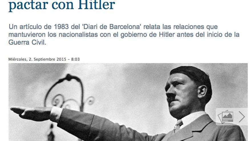 Hitler en La Gaceta