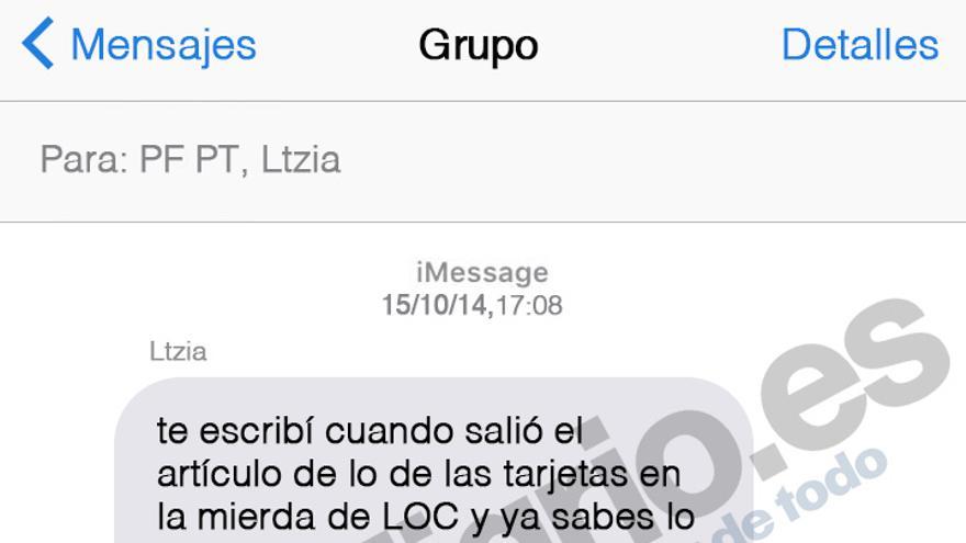 La conversación por sms entre Javier López Madrid, la reina Letizia Ortiz y el rey Felipe VI. 
