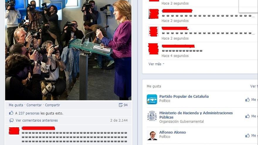 La página del PP en Facebook se llena de 'sobres' para mostrar la indignación ciudadana por los presuntos sobresueldos