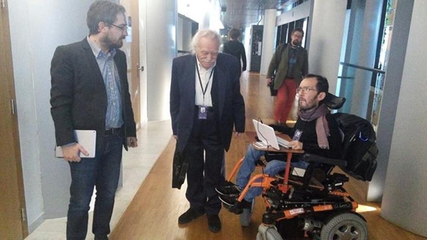 Pablo y Manolis Glezos, de Syriza 