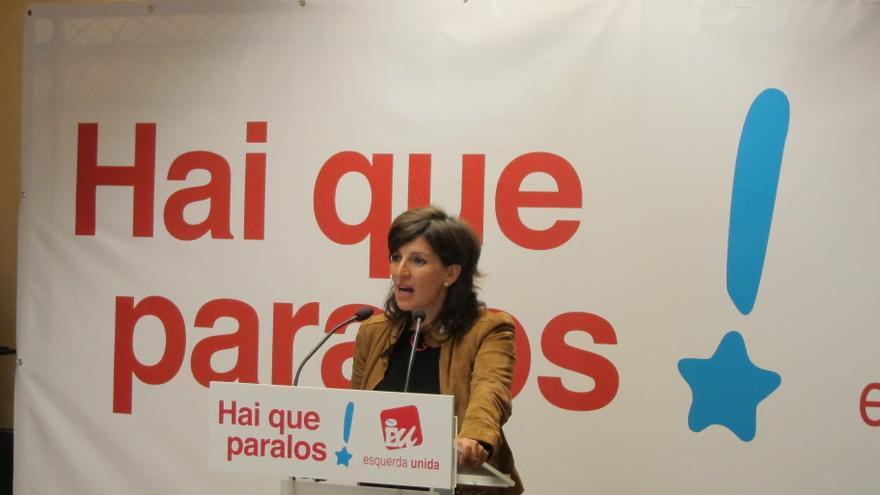 Yolanda Díaz (AGE): "Los 'escraches' son la única arma que tienen los que sufren la crisis para defenderse"