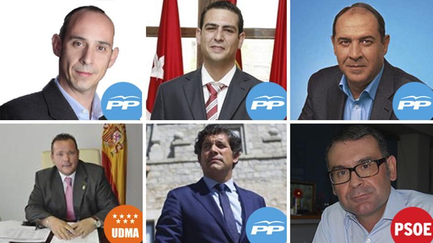 Los seis alcaldes detenidos en la operación anticorrupción