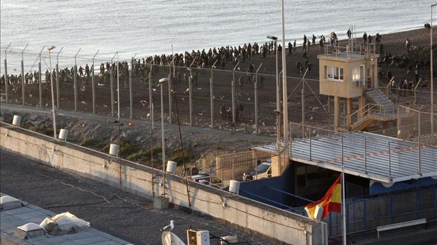 La avalancha en Ceuta se cobró la vida de trece emigrantes