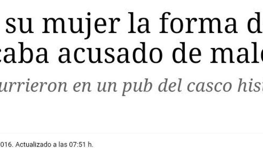 "El diario rectificó el titular diez horas más tarde".