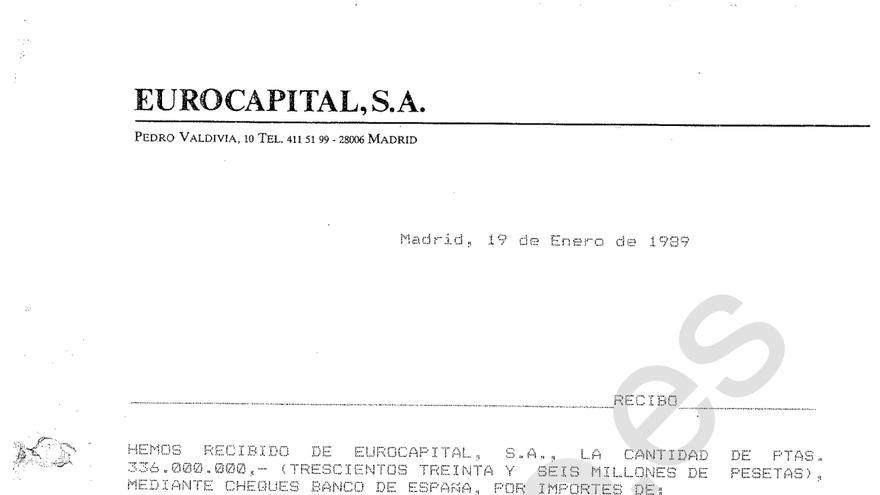 Las operaciones con dinero negro en pagarés de Blanca de la Mata en 1988
