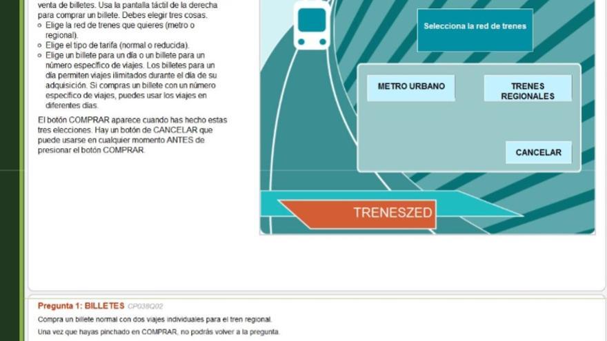 Ejemplo de las pruebas de PISA 2012: Billetes de metro. 