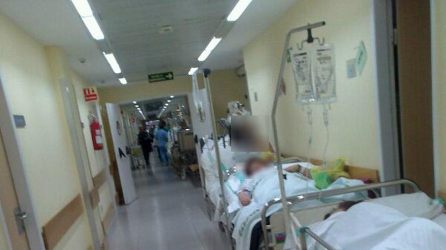Imagen de las urgencias tomadas por testigos en un hospital de Toledo