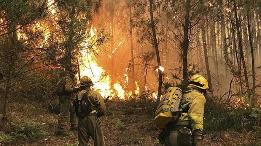 Ochenta fuegos queman Galicia mientras la Xunta habla de "intencionalidad"
