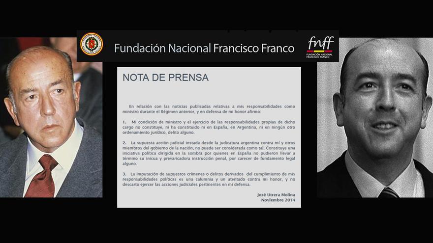 El exministro Utrera Molina amenaza con denunciar a víctimas del franquismo.