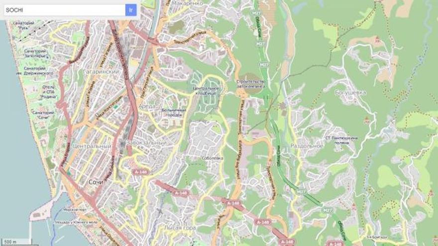 Los usuarios se han volcado con OpenStreetMap para sealar hasta el ltimo detalle referente a los Juegos Olmpicos de Invierno de Sochi