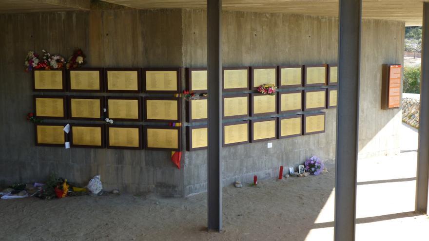 Memorial de Camposines, espacio que hmenajea a los combatientes del Ebro. COMEBE