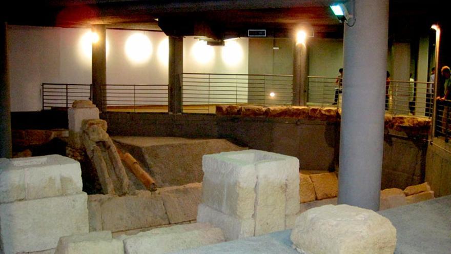 Cloacas del anfiteatro romano de Córdoba, conservadas en un garaje de un edificio de viviendas.