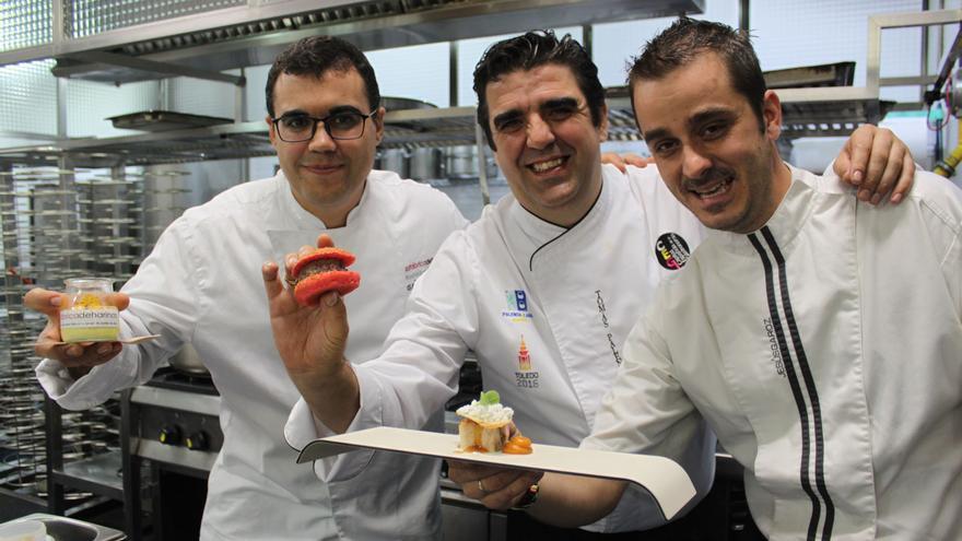 Cocineros en la presentación de Toledo en San Sebastián