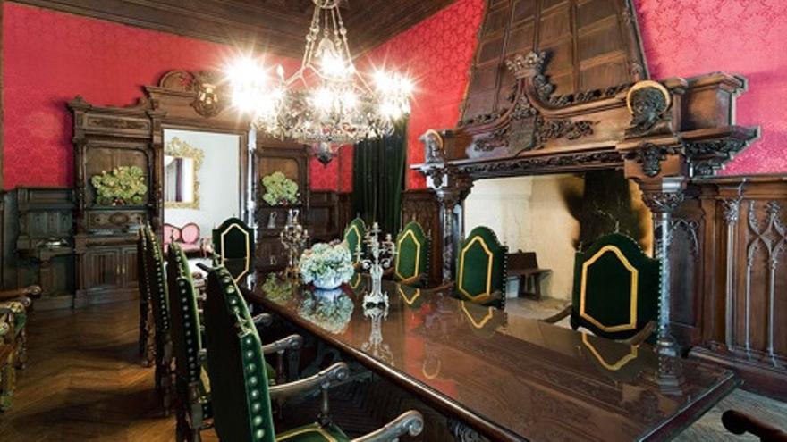 Salón de la casa-palacio del que, dicen, su mobiliario perteneció a Beatriz de Galindo, amiga de Isabel La Católica