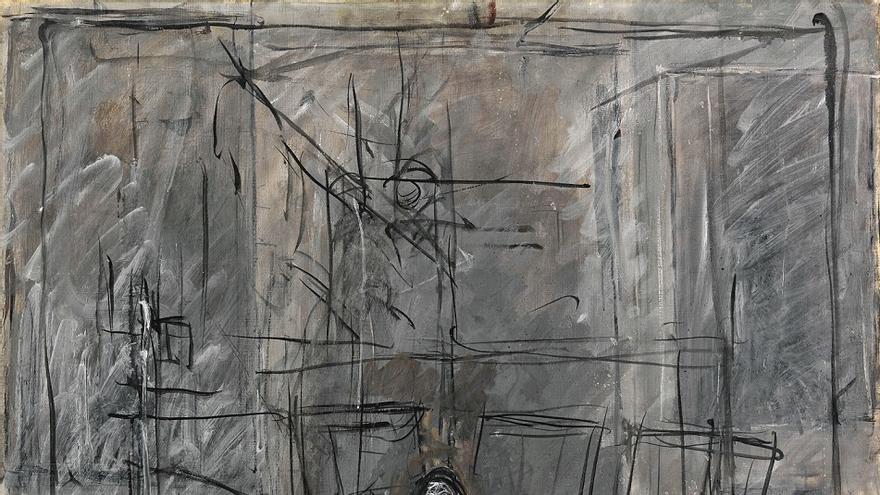 Alberto Giacometti Isabel à l’atelier [Isabel en el estudio], 1949 