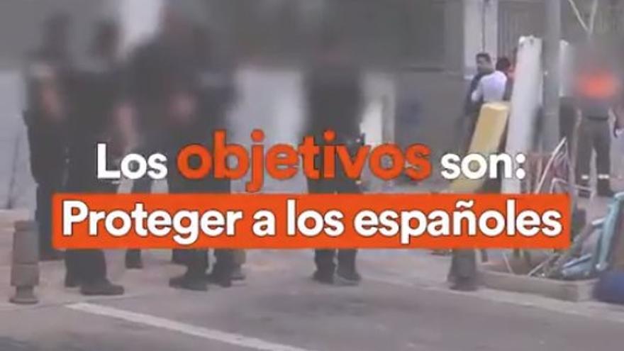 Fotograma del vídeo difundido por Ciudadanos