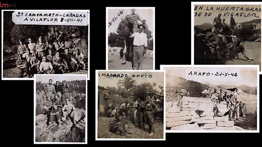 Primeras fotos en el campo de trabajo de Tenerife en los años 1941 y 1942. | MANUEL DE COS