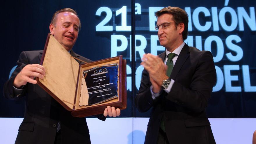 Feijóo le entrega un premio al ex presidente de Pescanova en 2010 / Ana Varela