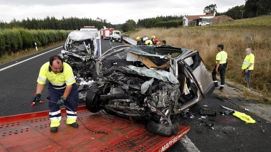 Ocho muertos en siete accidentes de tráfico durante el fin de semana